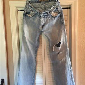 BKE Justin Faded Distressed Jeans Size 32.